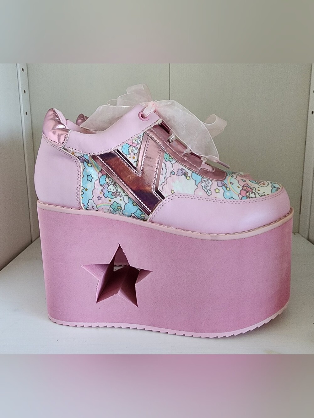 NEW Size 6 Sanrio Little Twin Stars YRU Platform Shoes